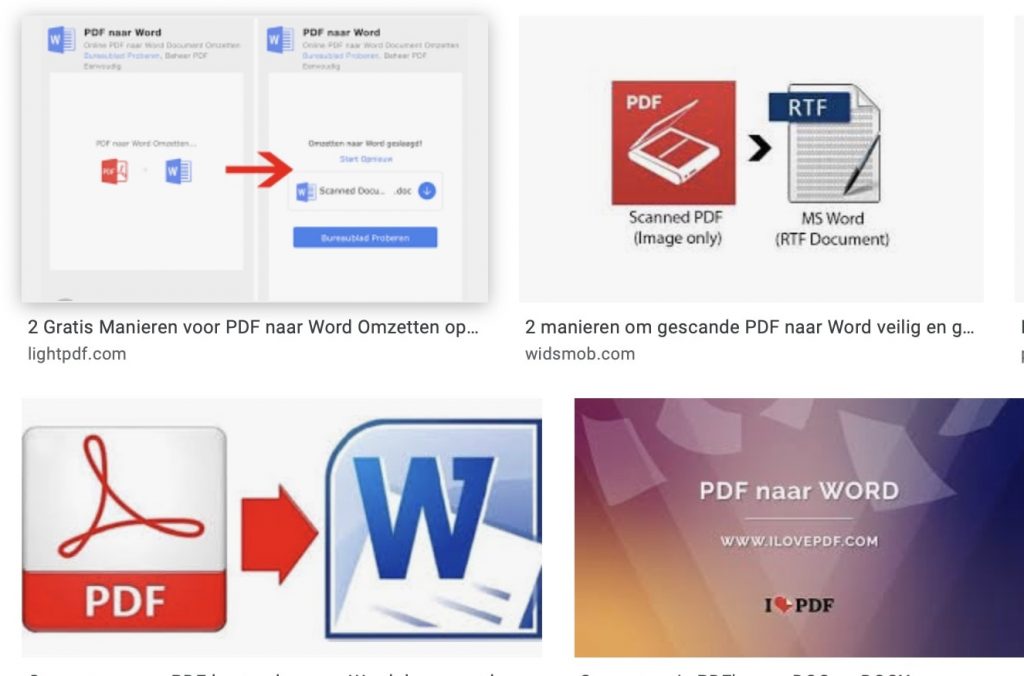 converteer je simpel en snel PDF naar Word